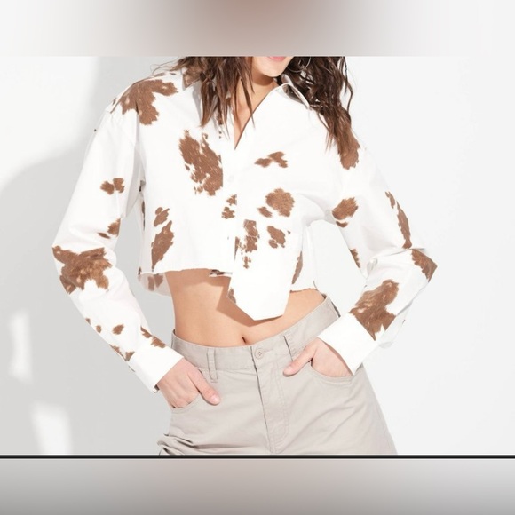 Women’s Twill Utility Crop Shirt - Picture 3 of 6